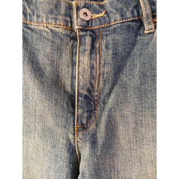 Liz & Co "Chelsea" Stretch Jeans Antique Wash BLUE JEANS Womens 16Reg Mid-Rise - Picture 3 of 16